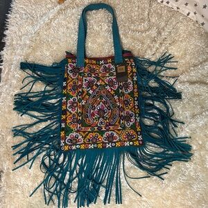 Banjara Bag Ethnic Boho Suede Mirrored Bag Handcrafted Genuine Leather Fringe